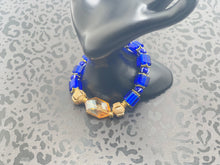 Load image into Gallery viewer, Blue Chevron Bracelet