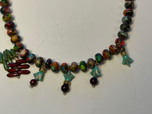 Load image into Gallery viewer, Multicolor Indian Agate Beads Necklace