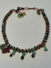 Load image into Gallery viewer, Multicolor Indian Agate Beads Necklace