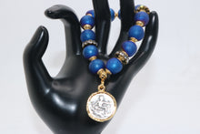 Load image into Gallery viewer, Druzy Blue Bracelet