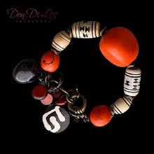 Load image into Gallery viewer, Tagua Leather Strung Bracelet