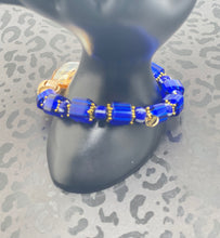 Load image into Gallery viewer, Blue Chevron Bracelet
