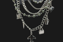 Load image into Gallery viewer, Multi Strands Rhodium Necklace
