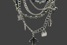 Load image into Gallery viewer, Multi Strands Rhodium Necklace
