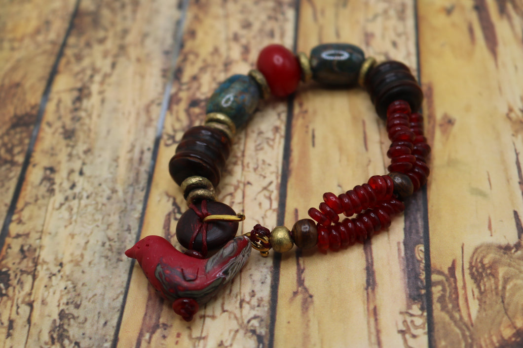 Red Bird Bracelet