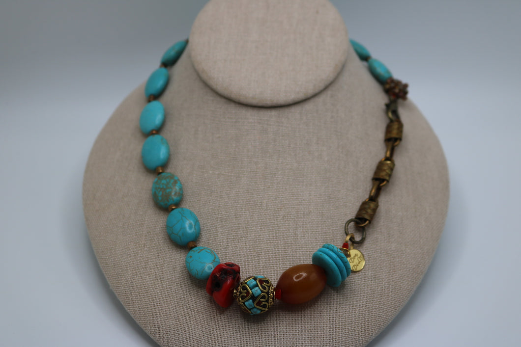 Oval Turquoise Necklace