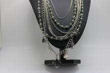 Load image into Gallery viewer, Multi Strands Rhodium Necklace
