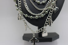 Load image into Gallery viewer, Multi Strands Rhodium Necklace
