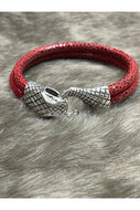 Red Suede Snake Bracelet