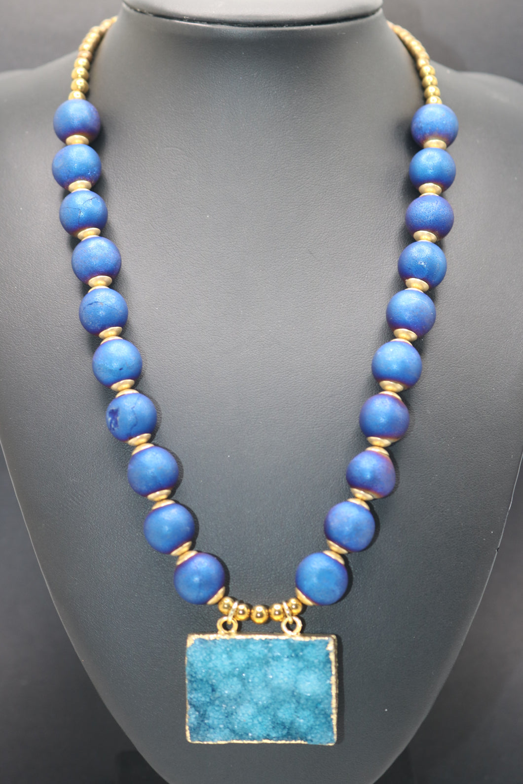 Druzy on Druzy Necklace