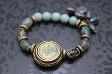 Load image into Gallery viewer, Tibetan Focal Bead Bracelet
