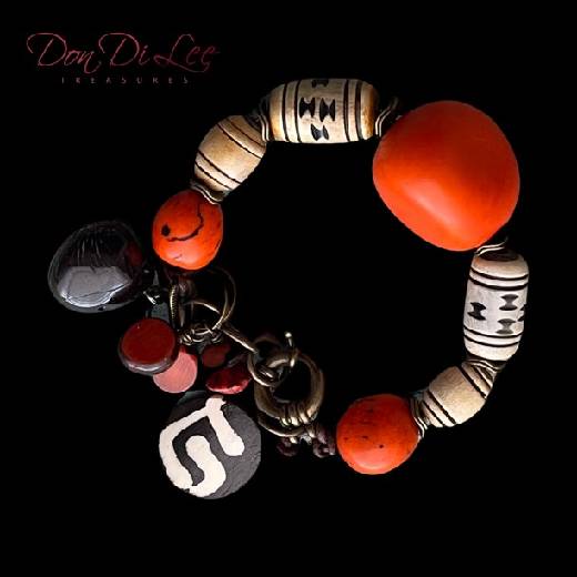 Tagua Leather Strung Bracelet