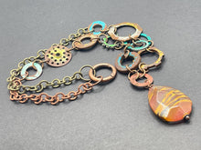 Load image into Gallery viewer, Mookaite on Rustic Chain Necklace
