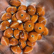 Orange Saucers Beads