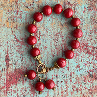 Red on Red Bracelet